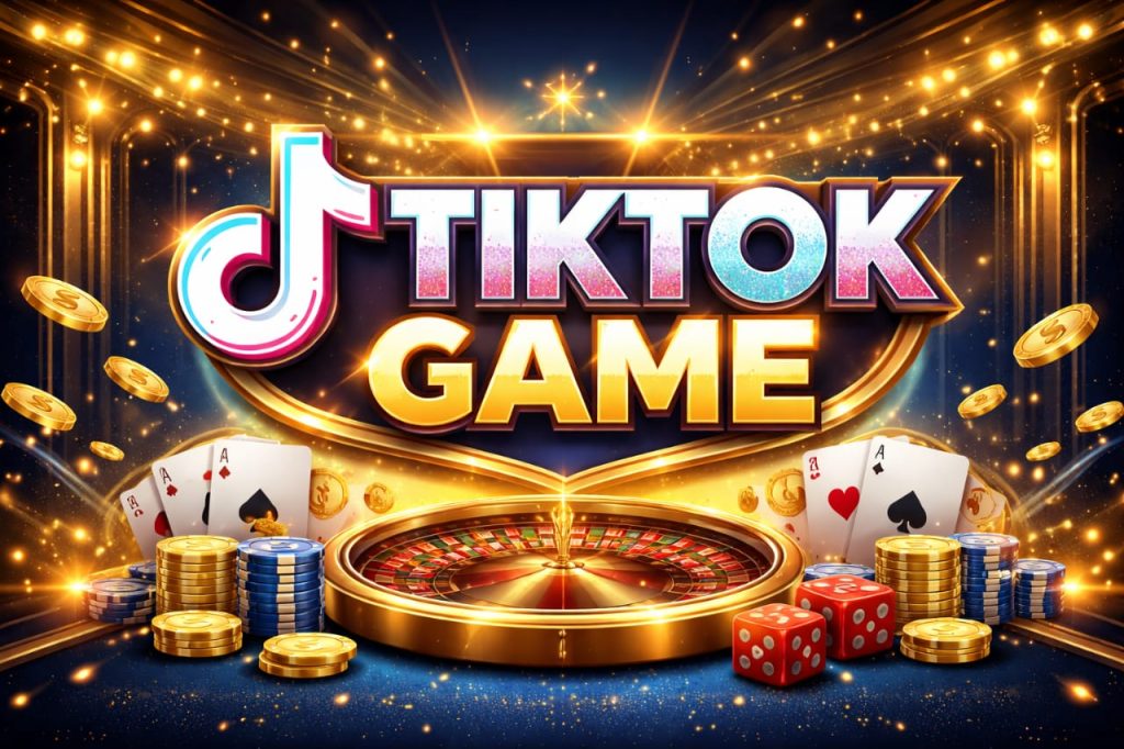 Tiktok Game earning app interface showing real money gameplay