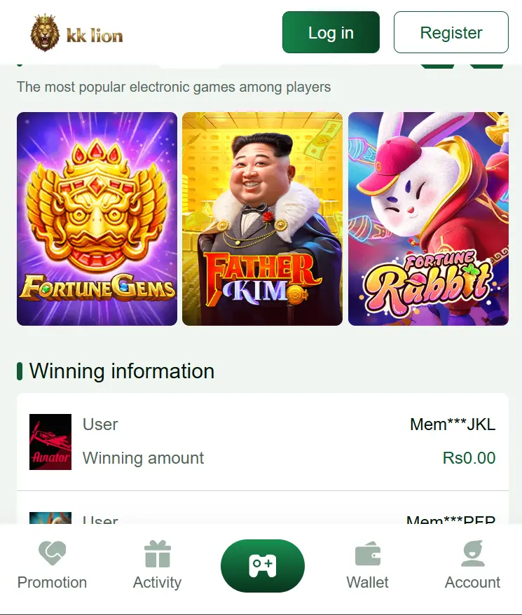 KK Lion Game